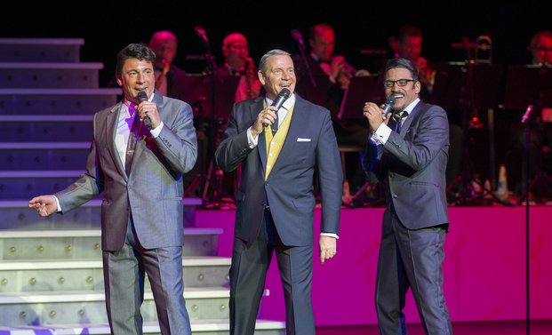 Sinatra and Friends: Mark Adams (Dean-Martin), Stephen Triffit (Frank-Sinatra), George Daniel Long (Sammy Davis Jr)