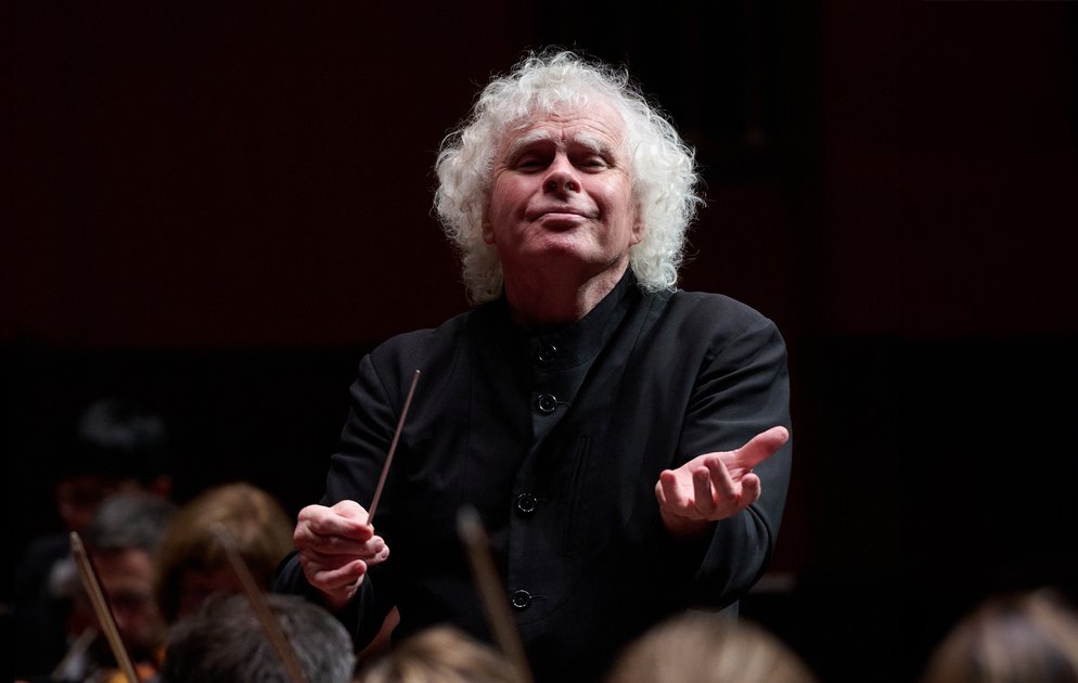 Sir Simon Rattle conducting the Symphonieorchester des Bayerischen Rundfunks